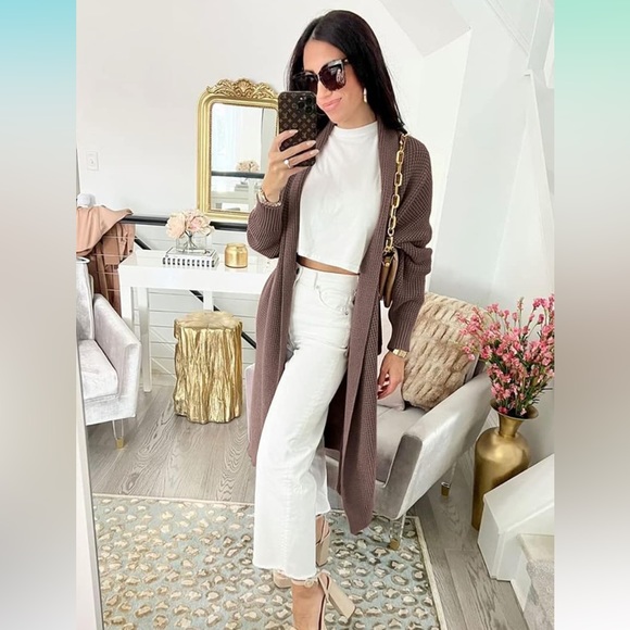 Lillusory Brown maxi cardigan - Picture 5 of 8